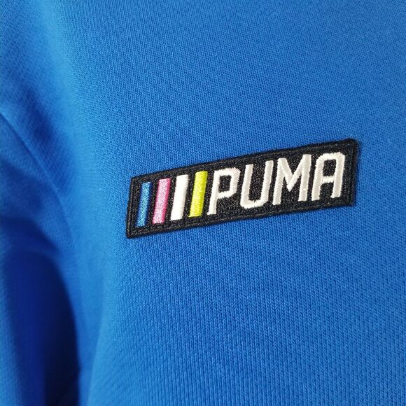 Puma sweatshirt sweater men's 2XL XXL blue long sleeve NEW - Picture 5 of 15